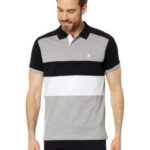U.S. POLO ASSN.  Slim Fit Chest Stripe Color-Block Polo