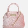 Guess Factory All Handbags Satchels Stella Dome Satchel Black