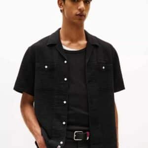 Tommy Hilfiger Jeans Waffle Knit Camp Shirt