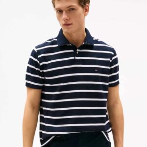 Tommy Hilfiger Regular Fit Stripe Wicking Polo